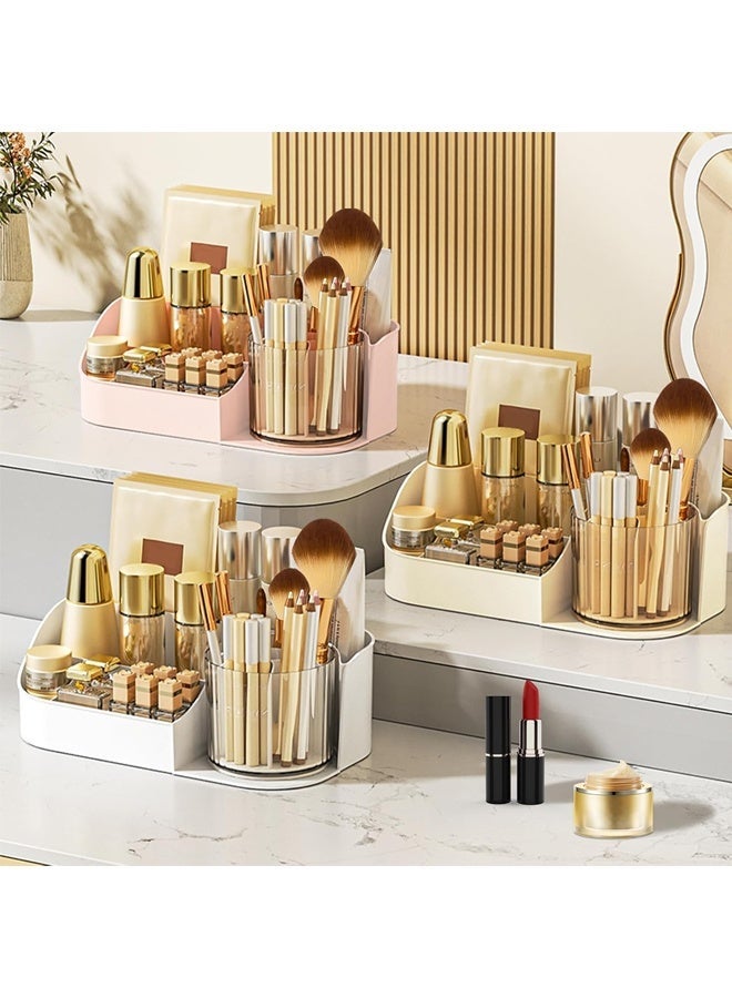 Rotating Makeup Organizer, Large Capacity Cosmetic Display Make Up Holder Shelf 360 Spinning,for Bathroom Vanity Perfume Skincare Brushes Lipsticks Eyeshadow - Image 5